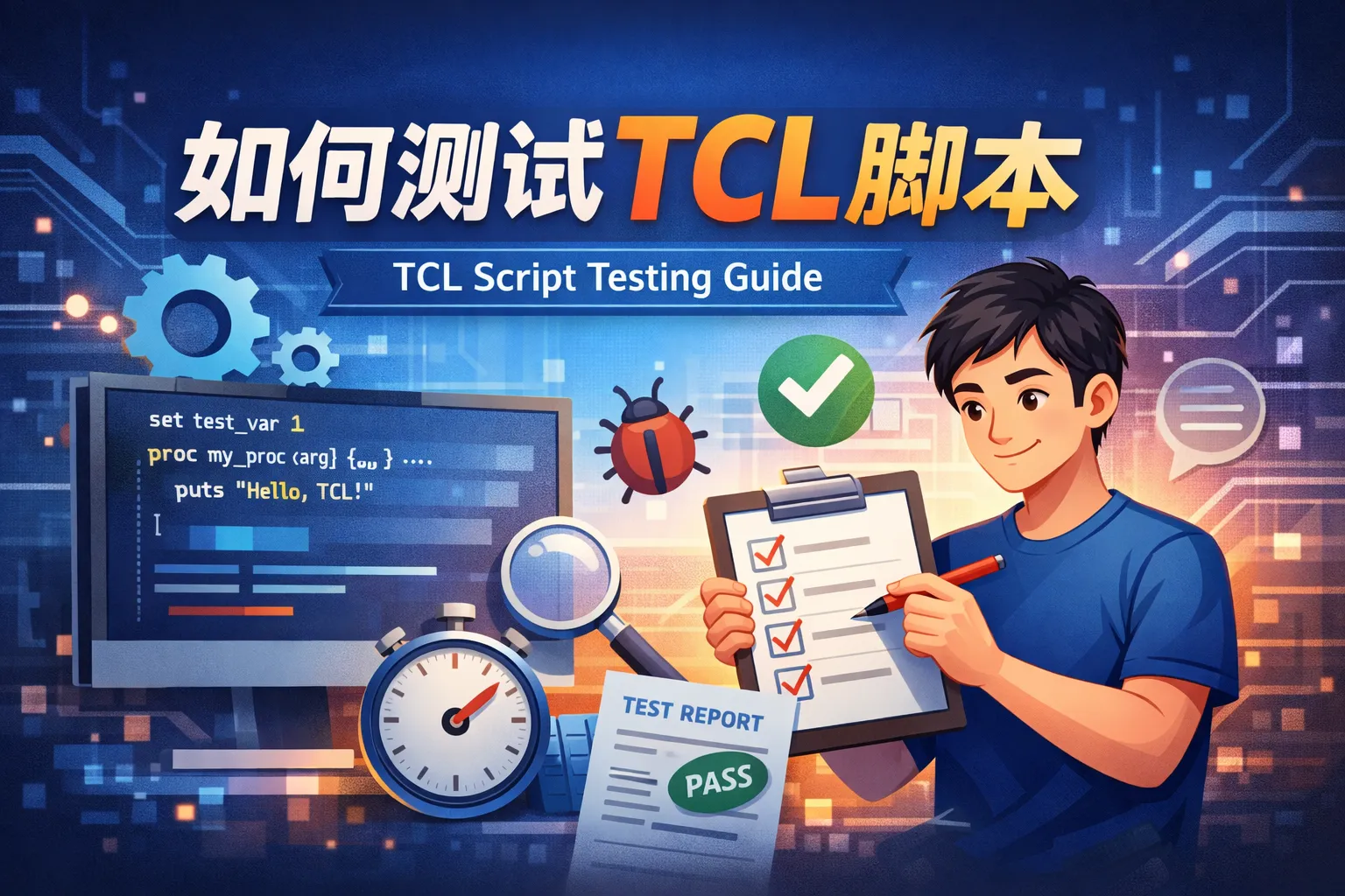 如何测试tcl脚本