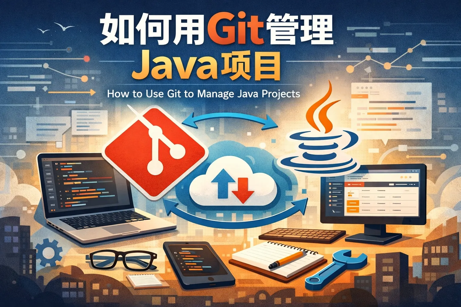 如何用git管理java项目