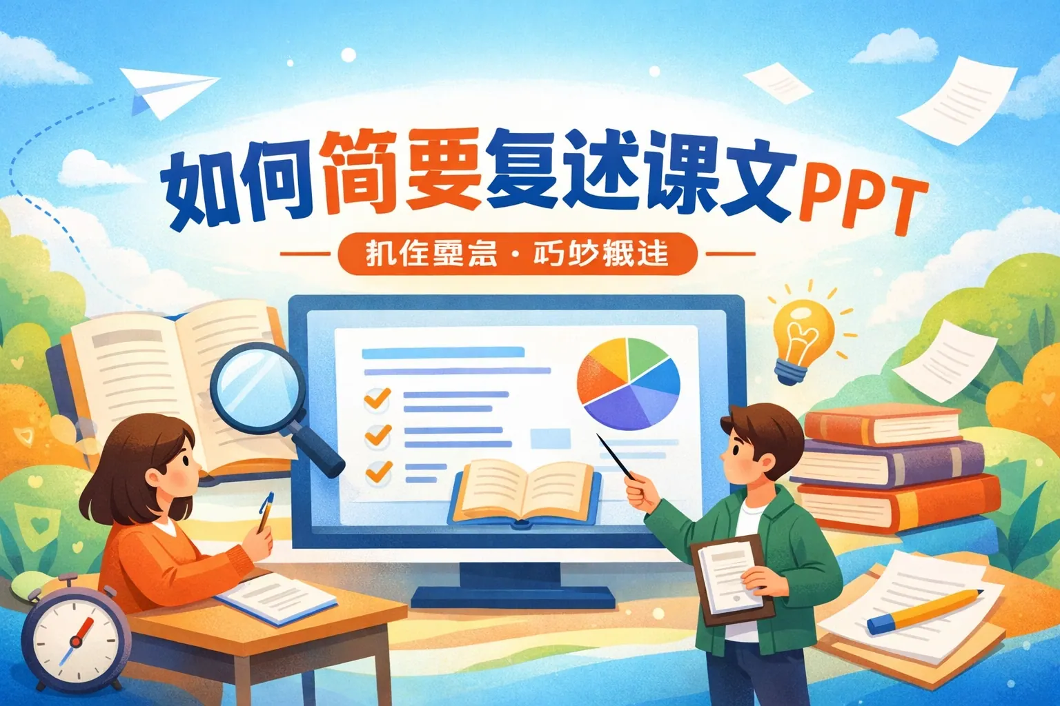如何简要复述课文ppT
