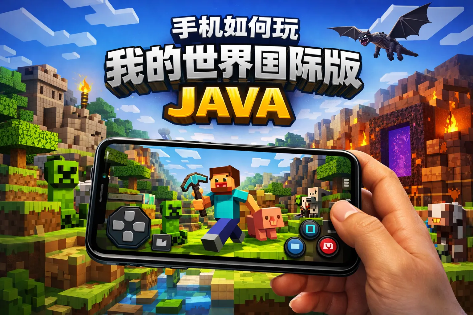 手机如何玩我的世界国际版java