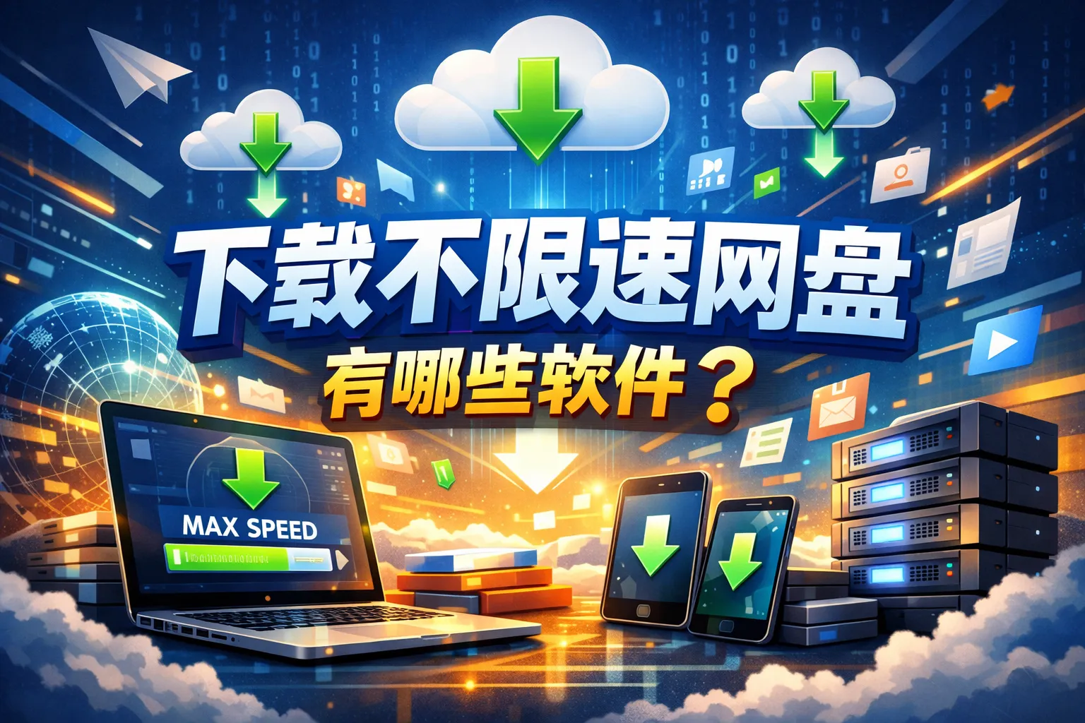 下载不限速网盘有哪些软件