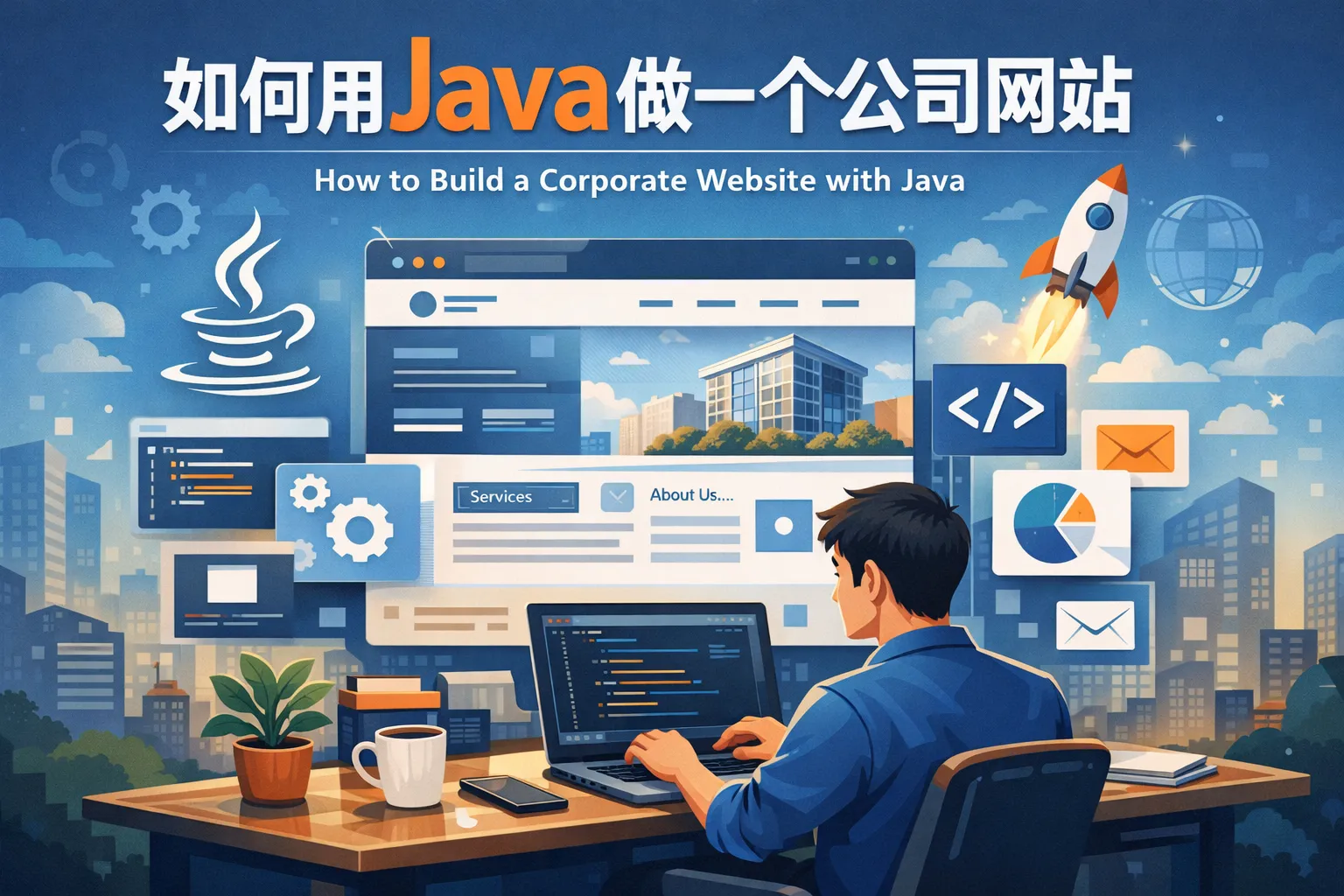 如何用java做一个公司网站