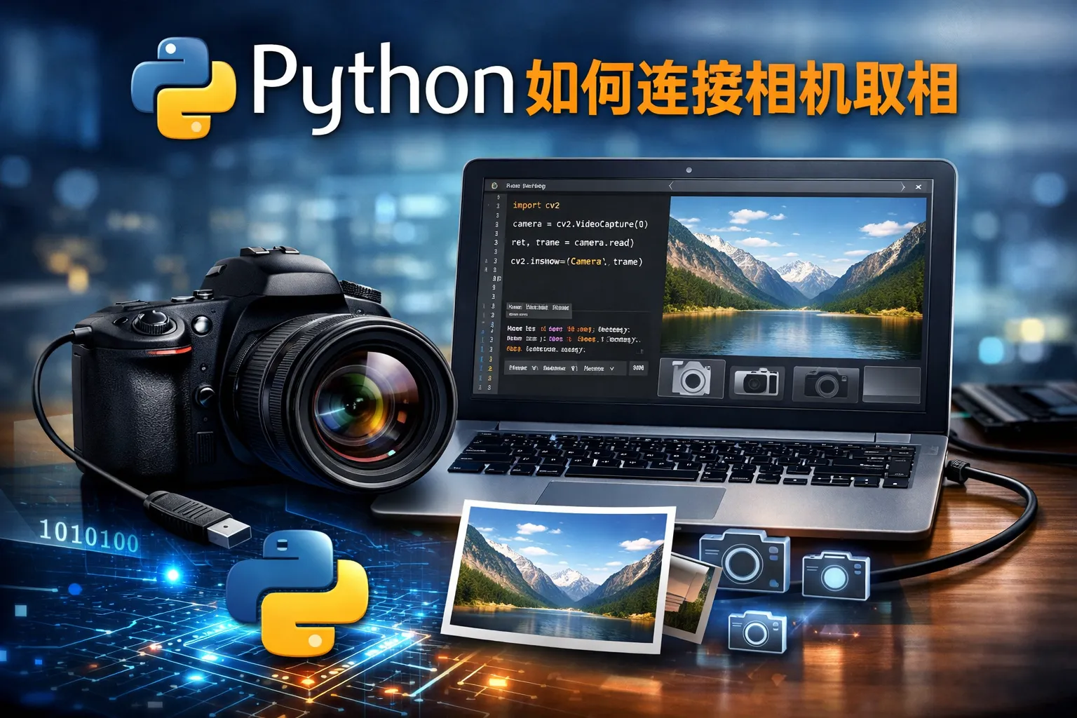 python如何连接相机取相