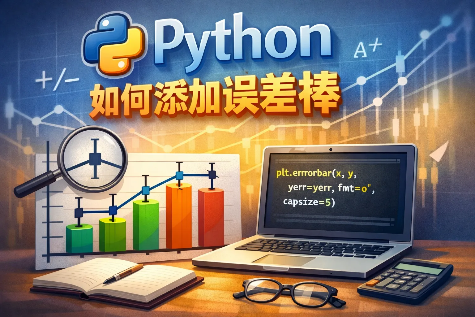 python如何添加误差棒