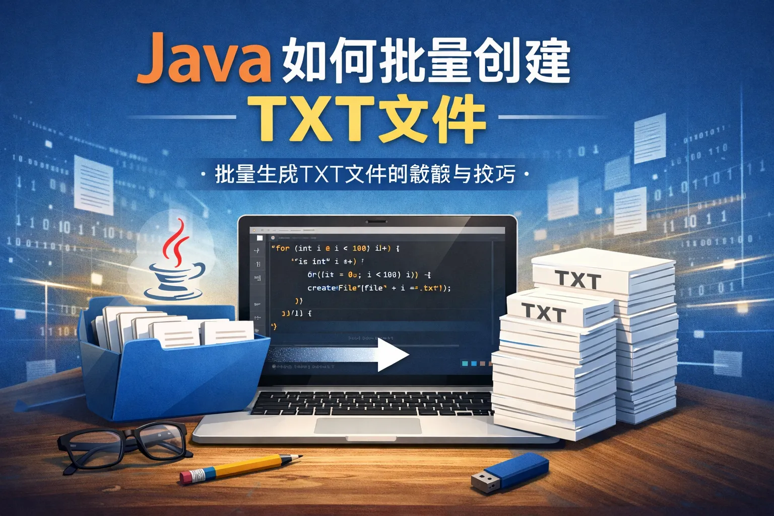 java 如何批量创建txt文件