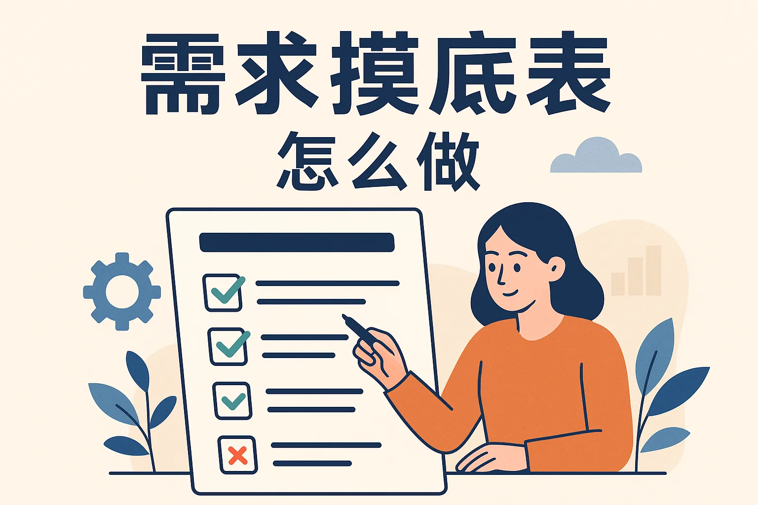 需求摸底表怎么做