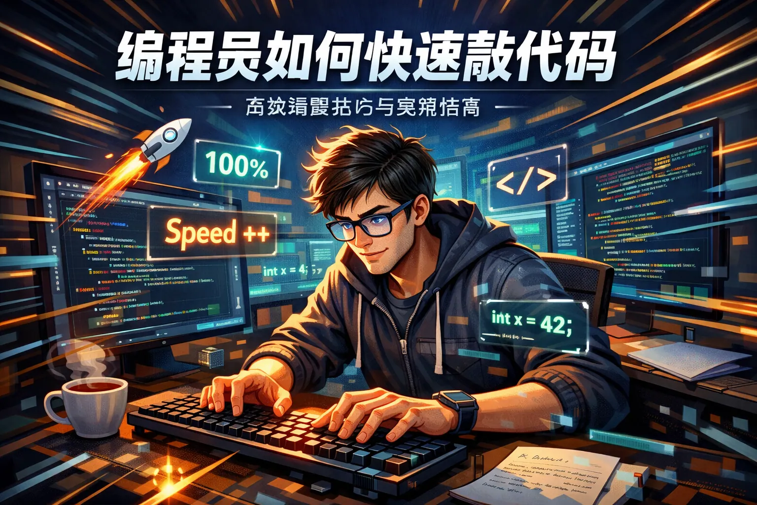 编程员如何快速敲代码