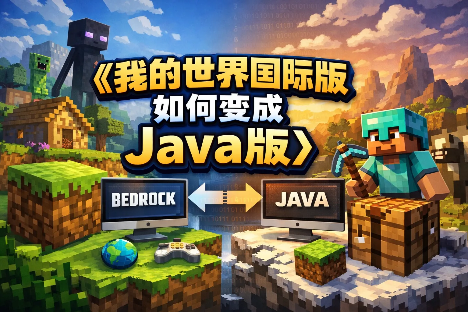 我的世界国际版如何变成java版