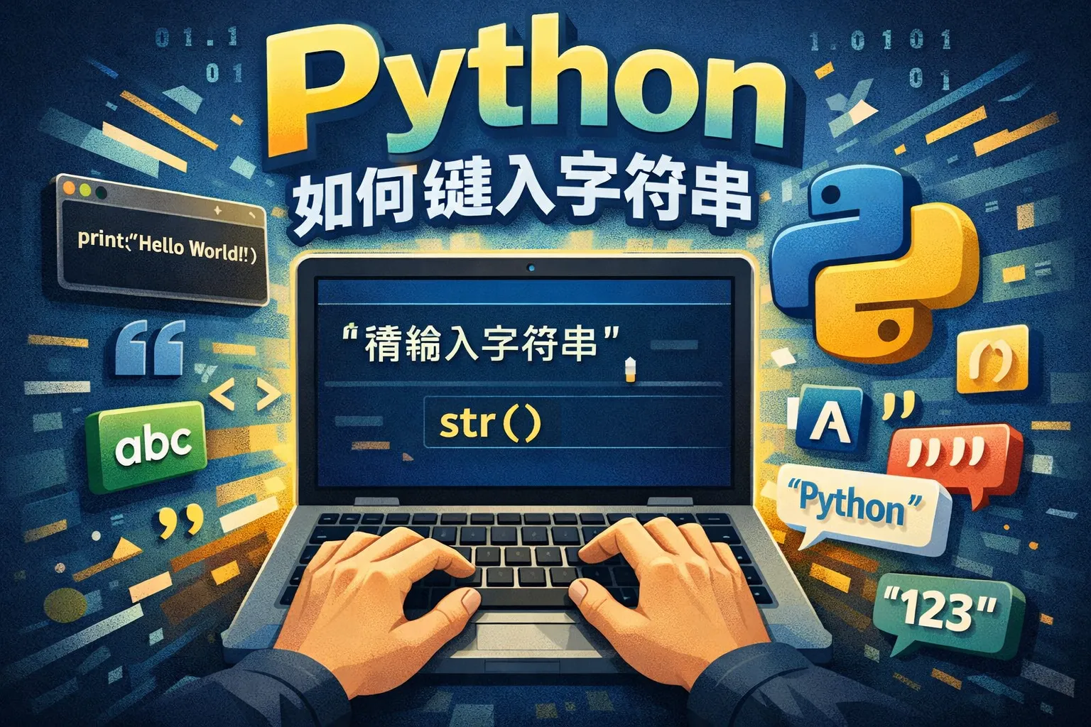 python如何键入字符串