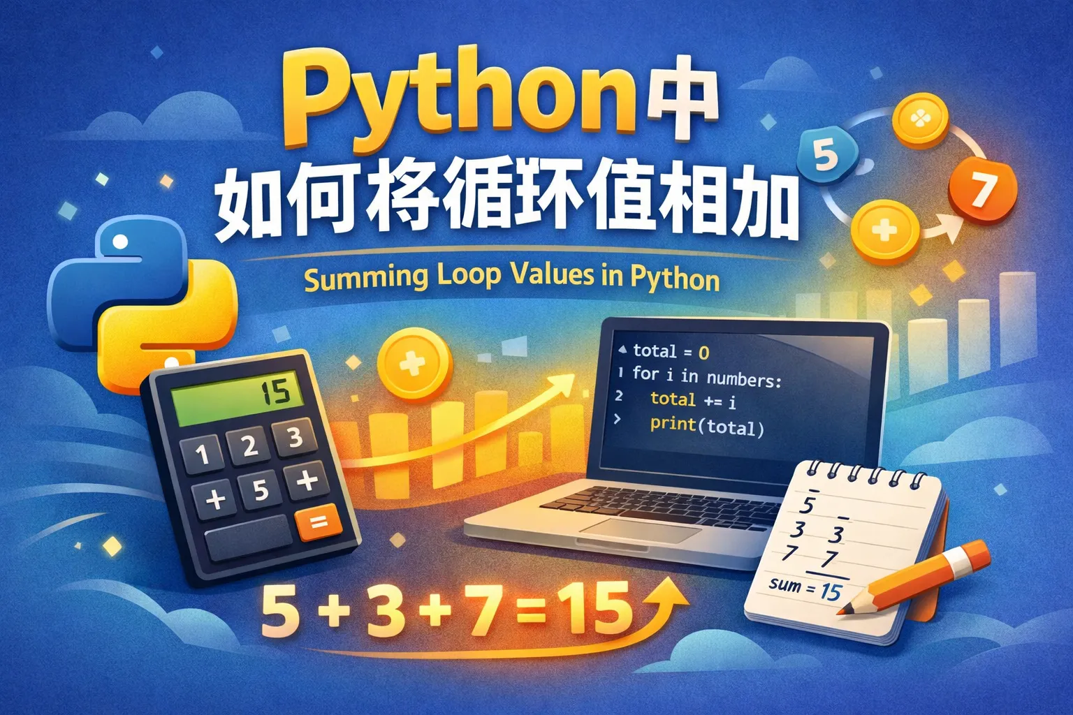 python中如何将循环值相加