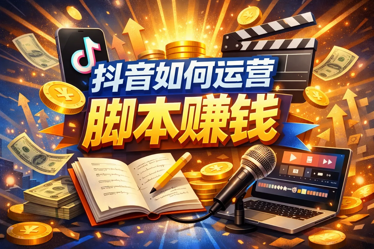 抖音如何运营脚本赚钱