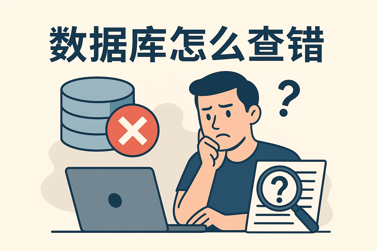 数据库怎么查错