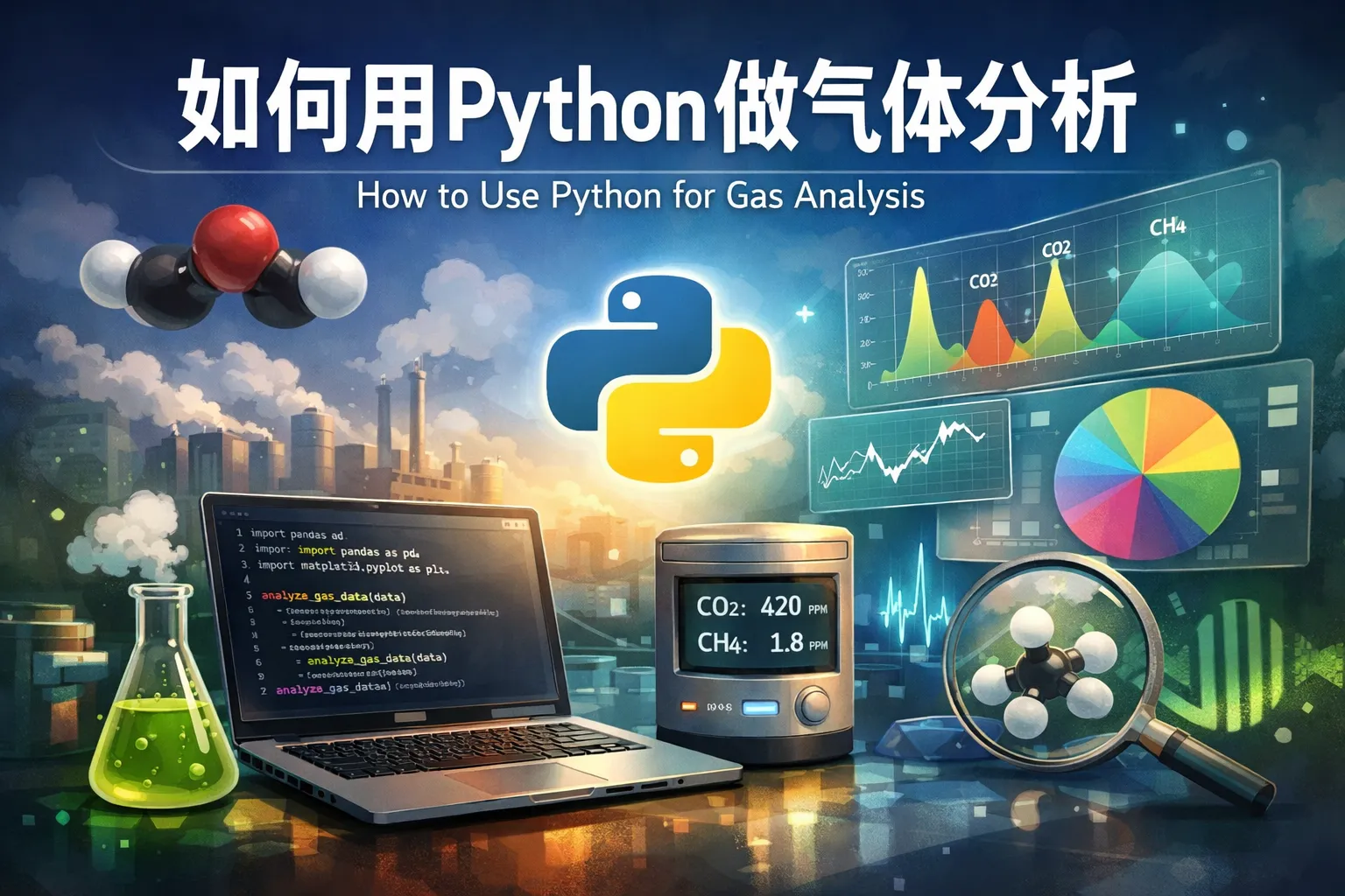 如何用python做气体分析