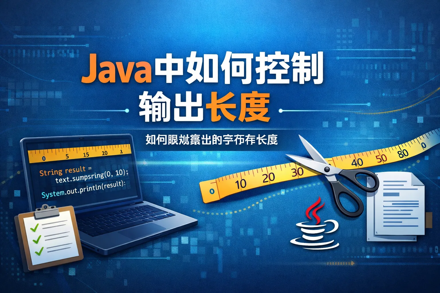 java中如何控制输出长度