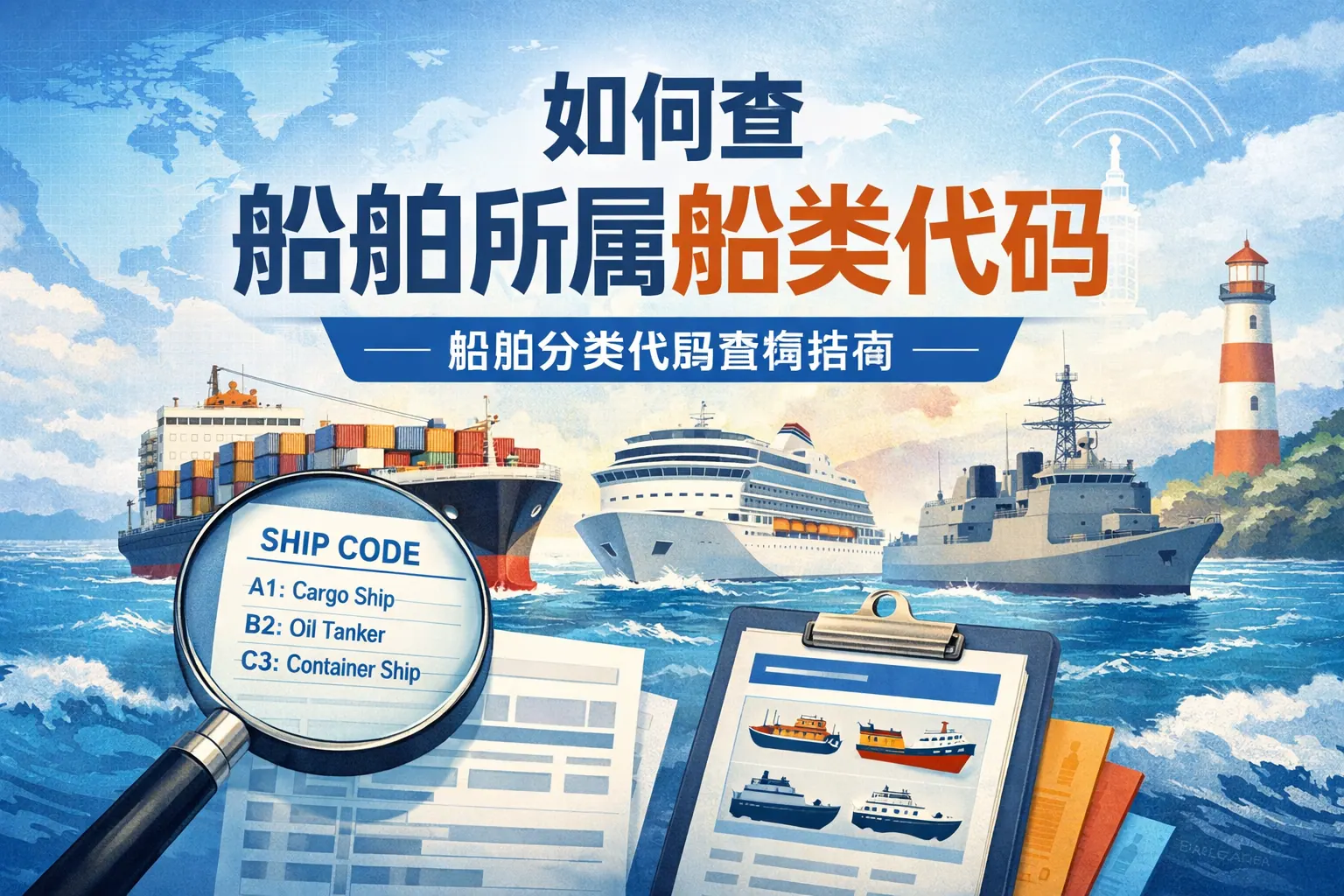 如何查船舶所属船类代码