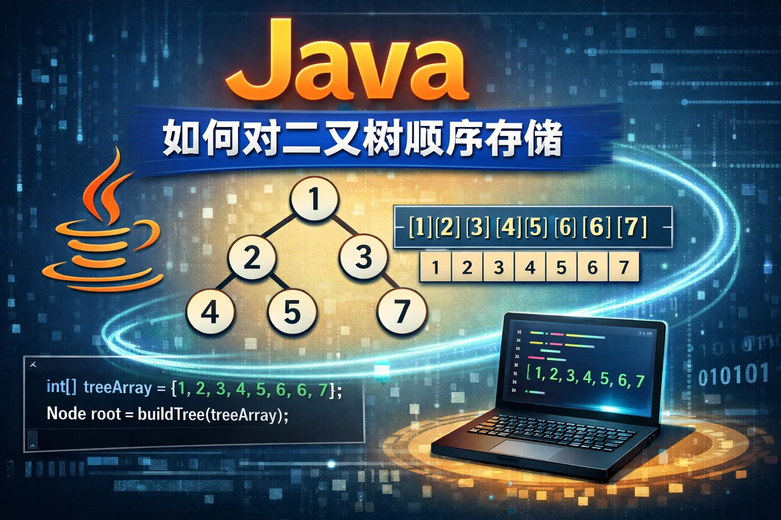 Java如何对二叉树顺序存储