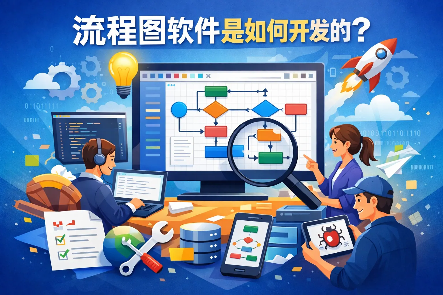 流程图软件是如何开发的