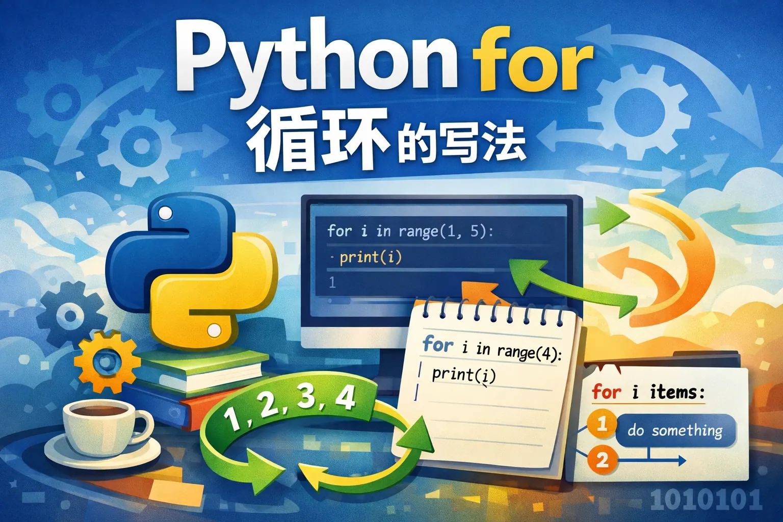 Python for 循环的写法