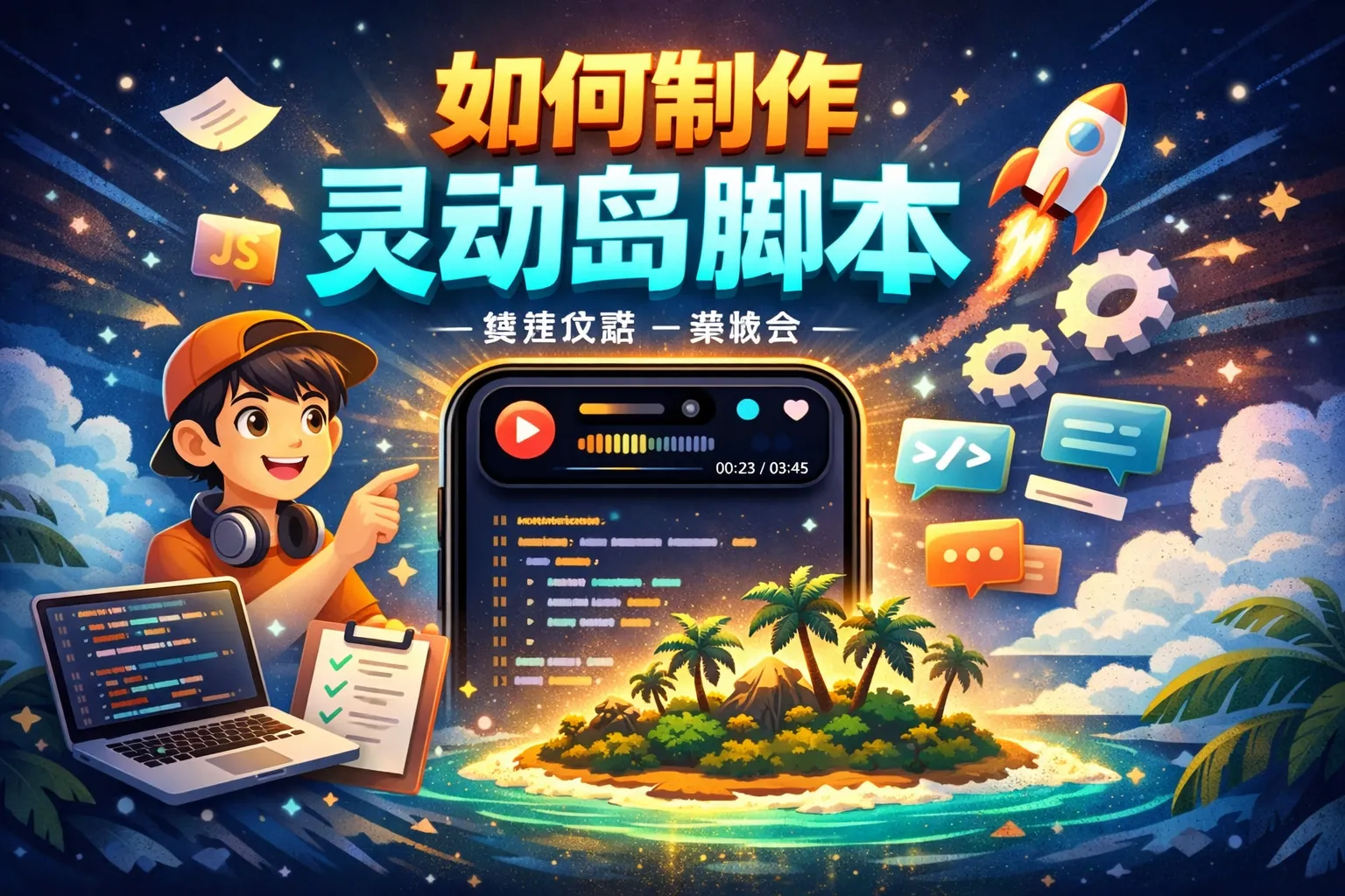 如何制作灵动岛脚本