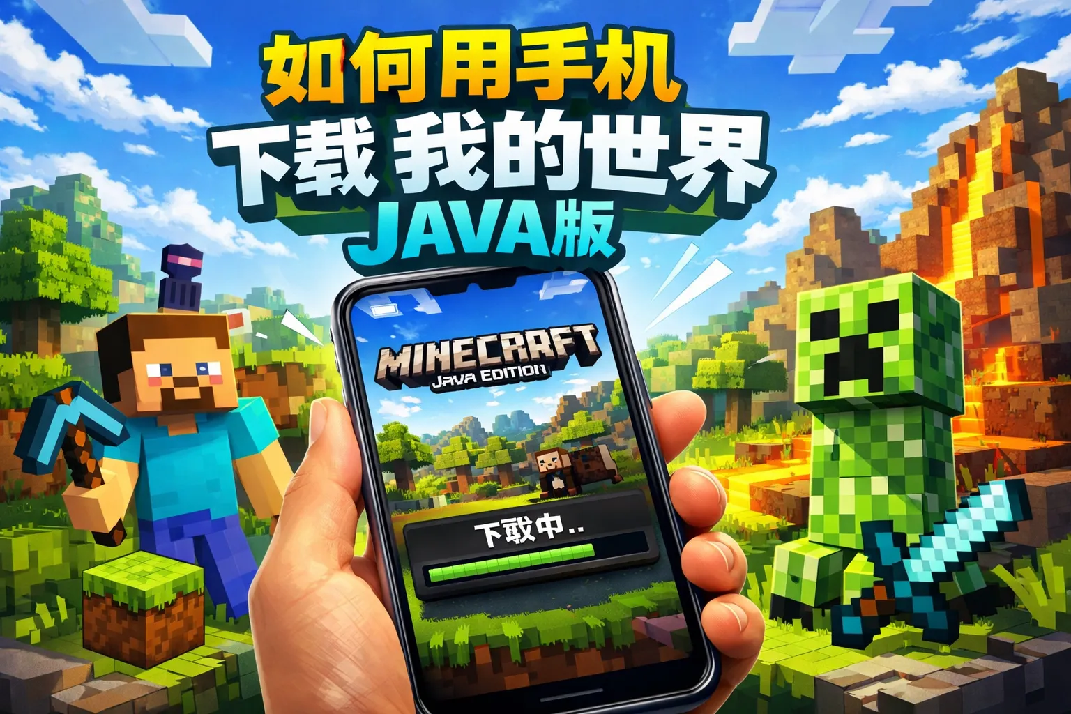 如何用手机下载我的世界java