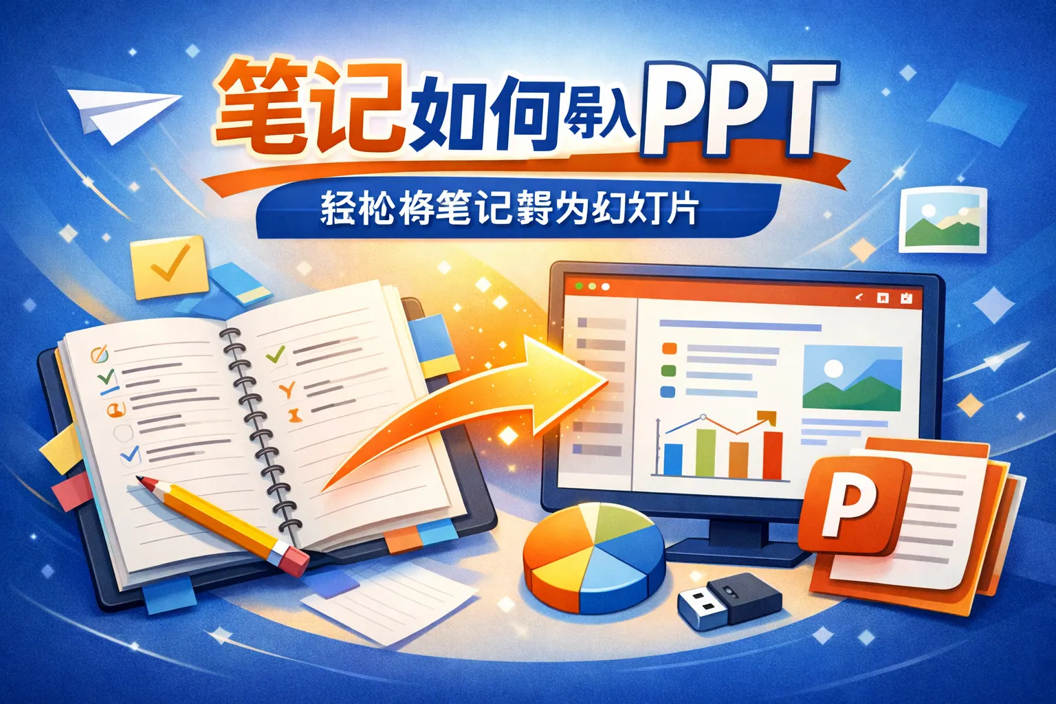 笔记如何导入PPT