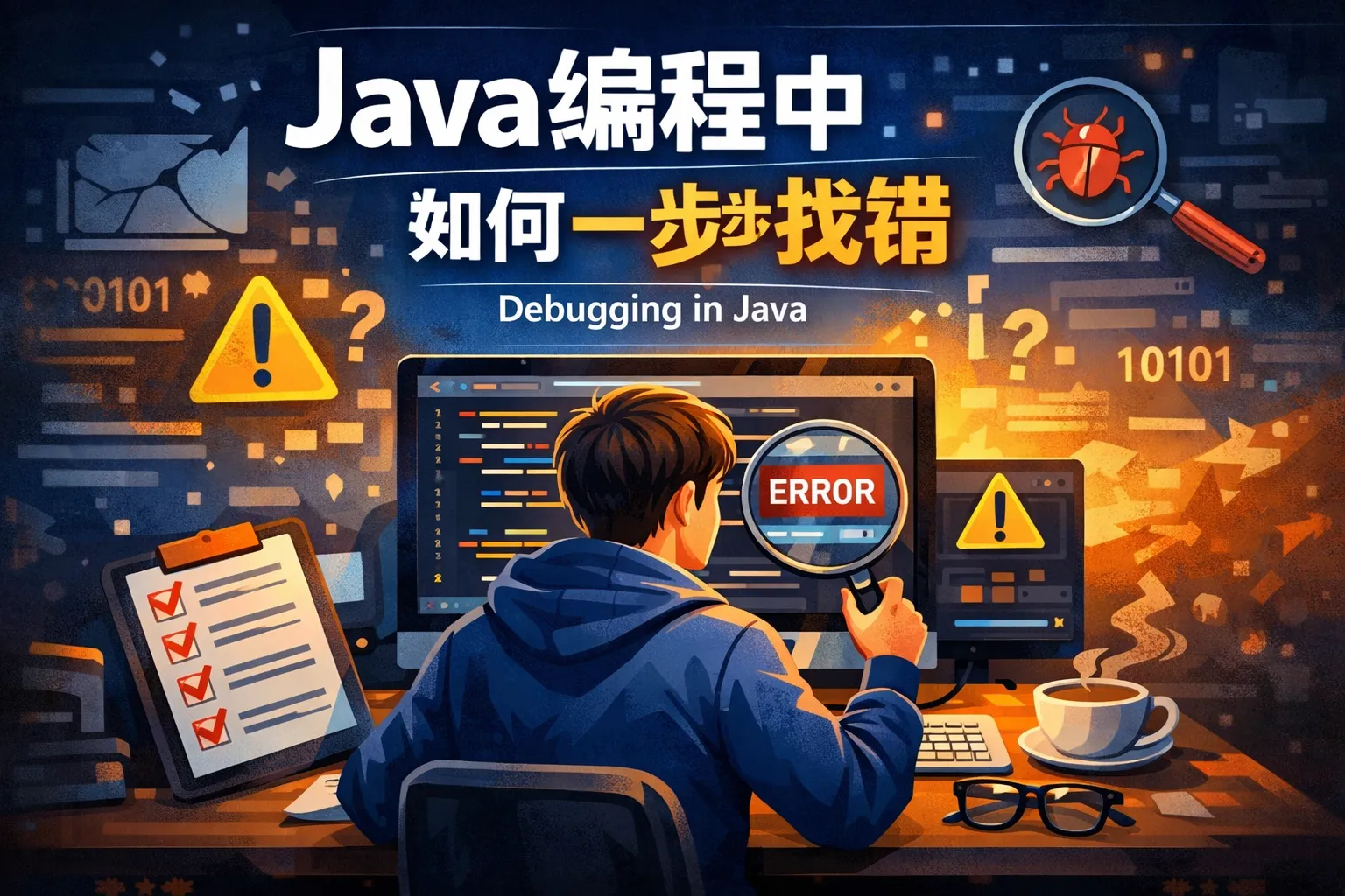 java编程中如何一步步找错