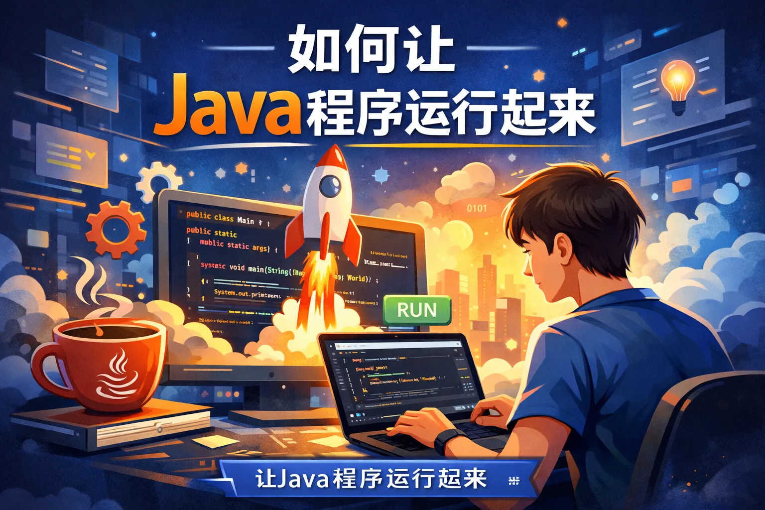 如何让java程序运行起来