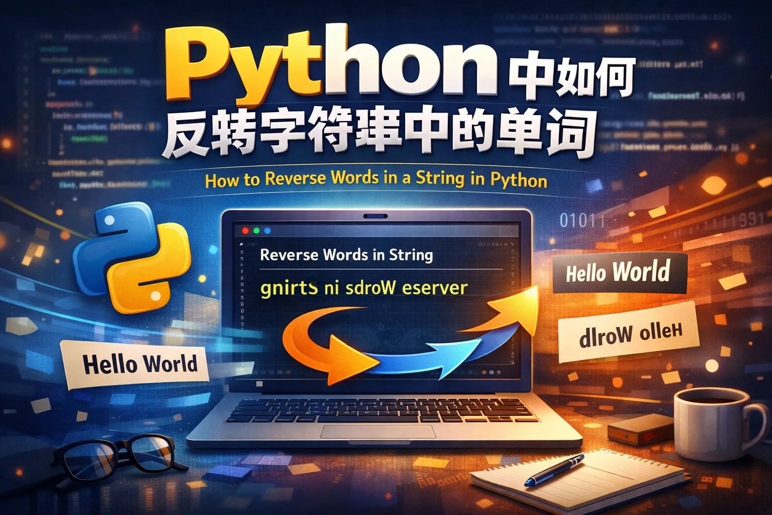 python中如何反转字符串中的单词