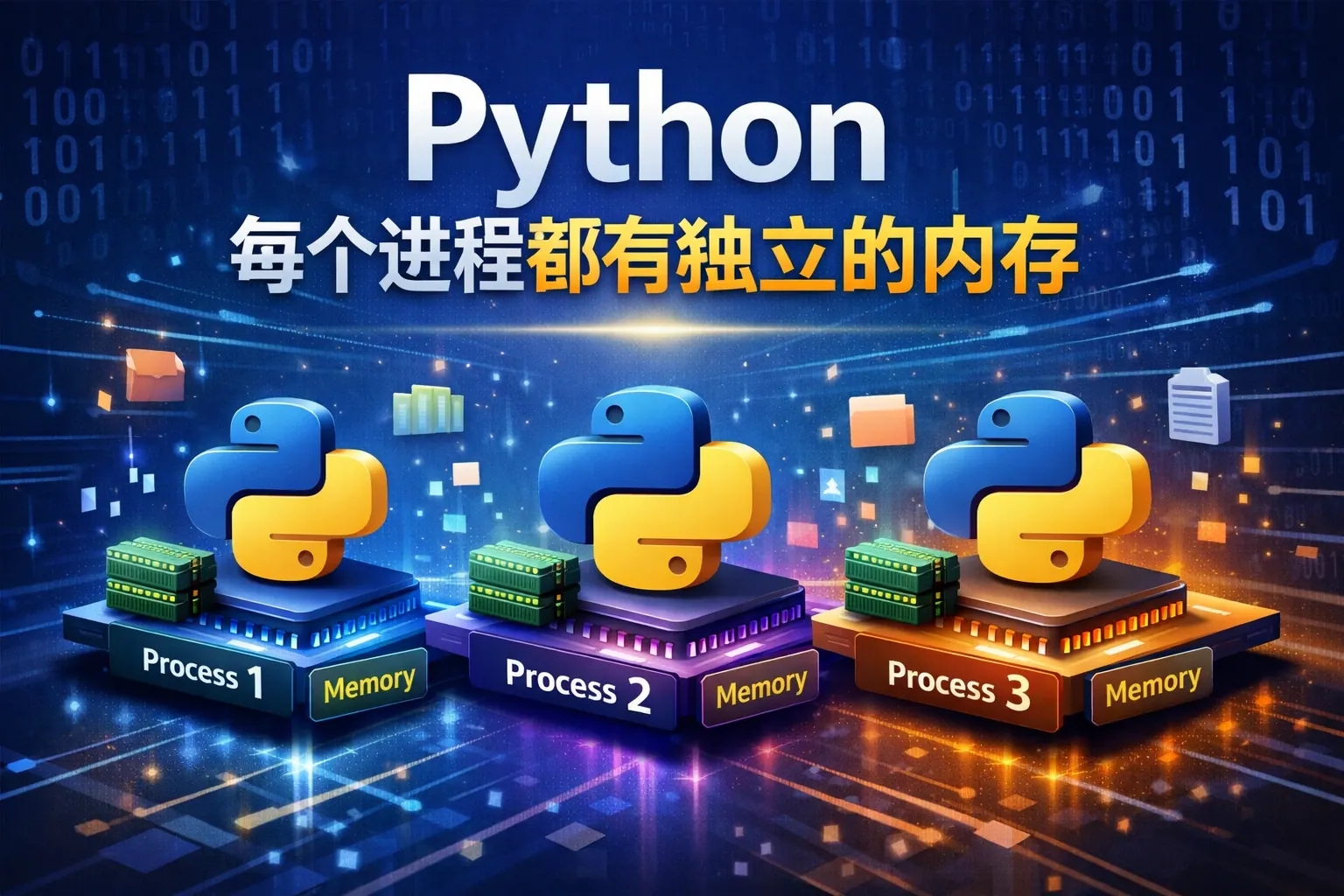 python每个进程都有独立的内存