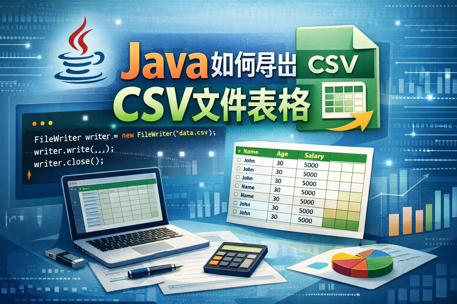 java如何导出csv文件表格