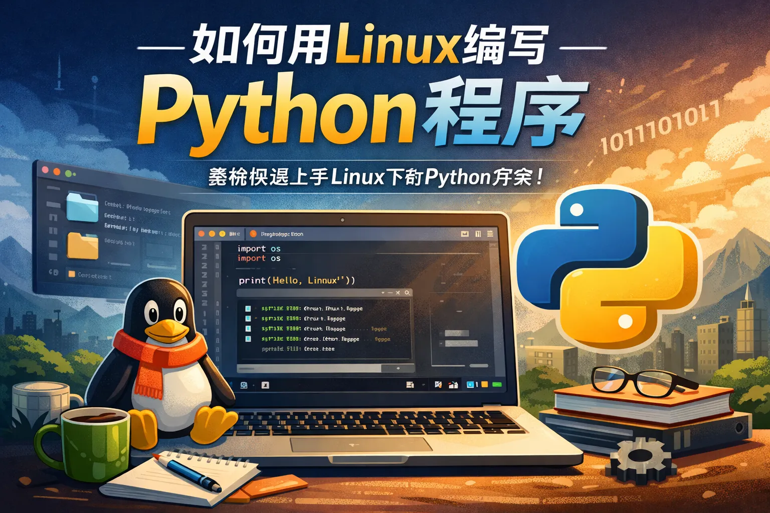如何用linux编写python程序