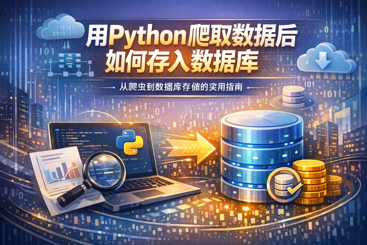 用python爬取数据后如何存入数据库