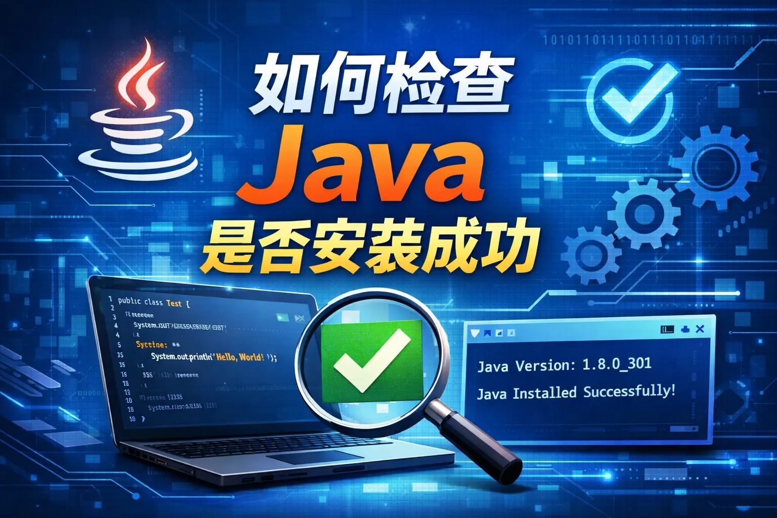 如何检查java是否安装成功