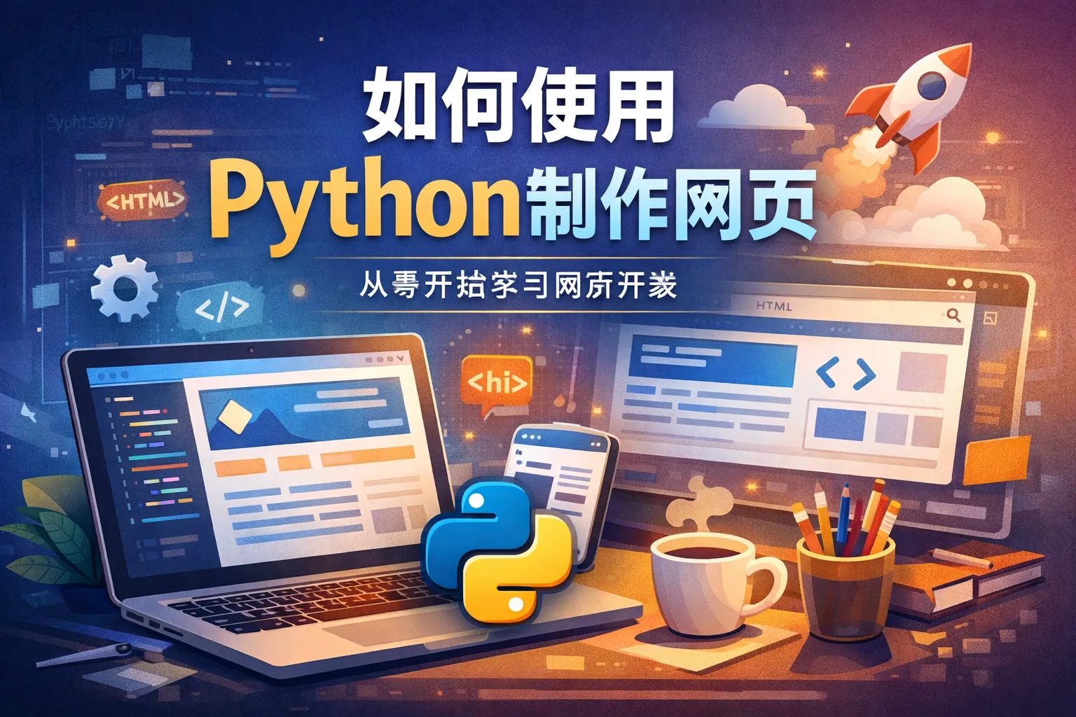 如何使用python制作网页