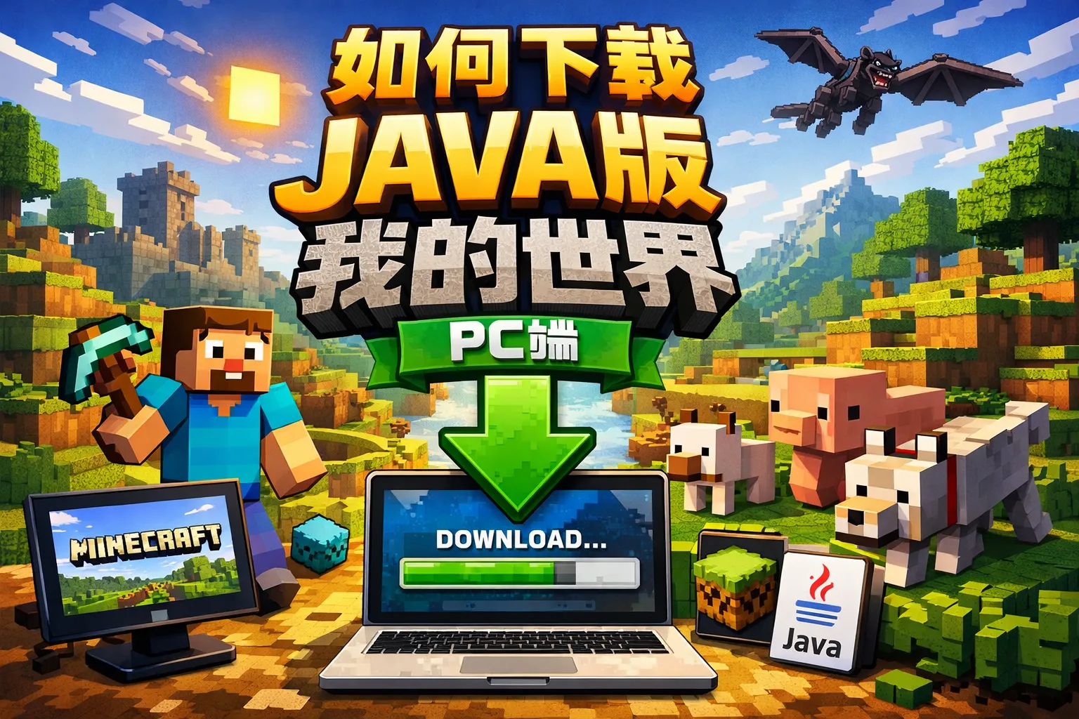如何下载JAVA版我的世界PC端