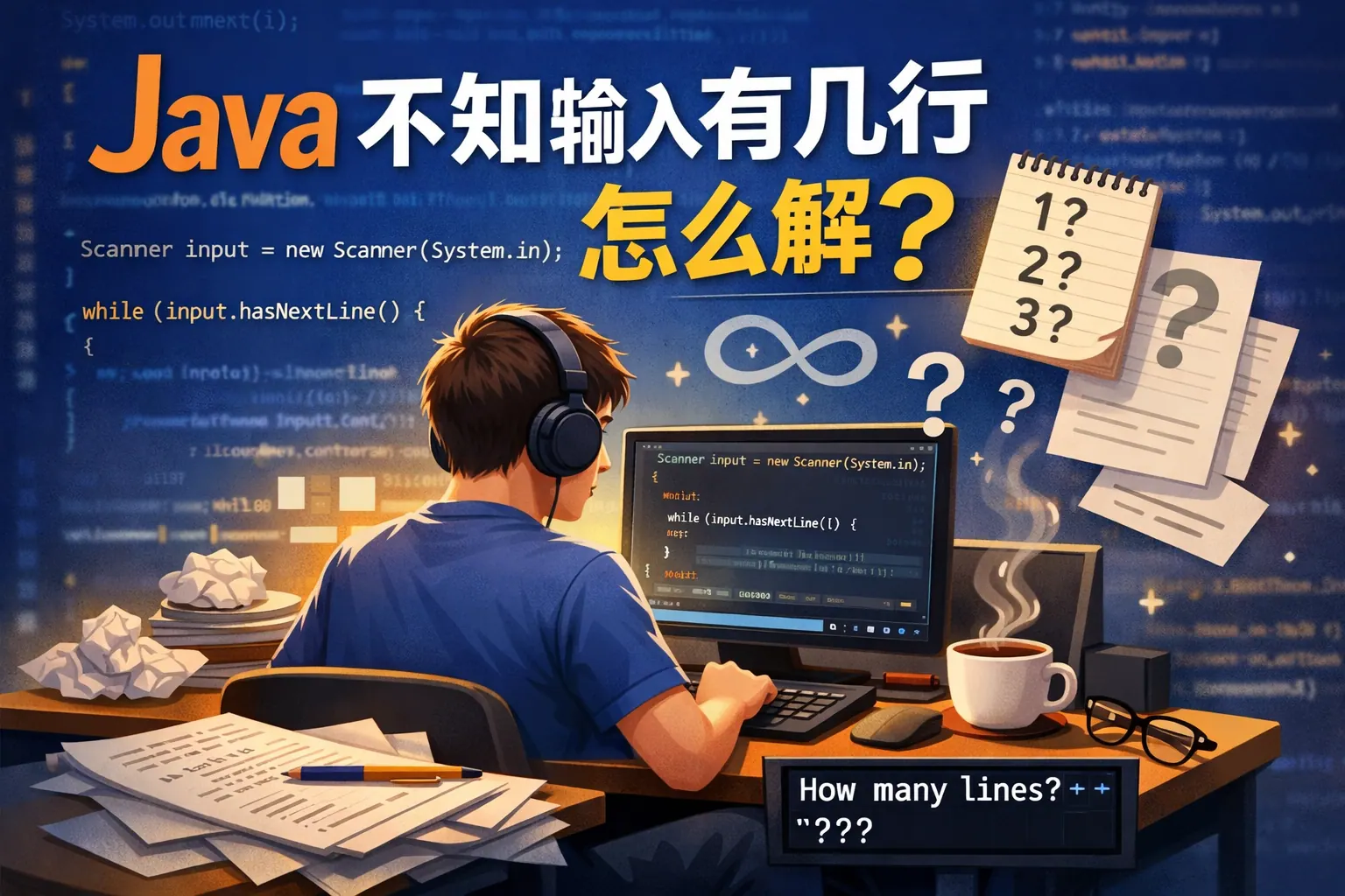 java 不知输入有几行怎么解
