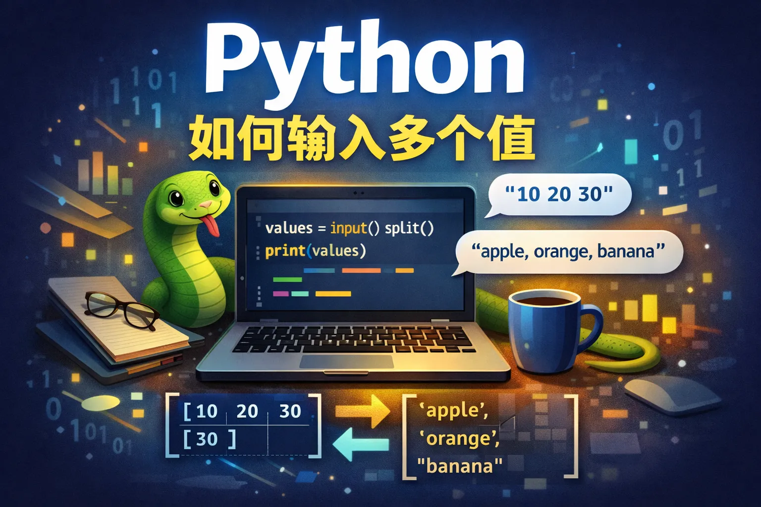 python如何输入多个值