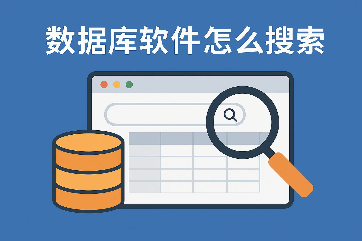 数据库软件怎么搜索