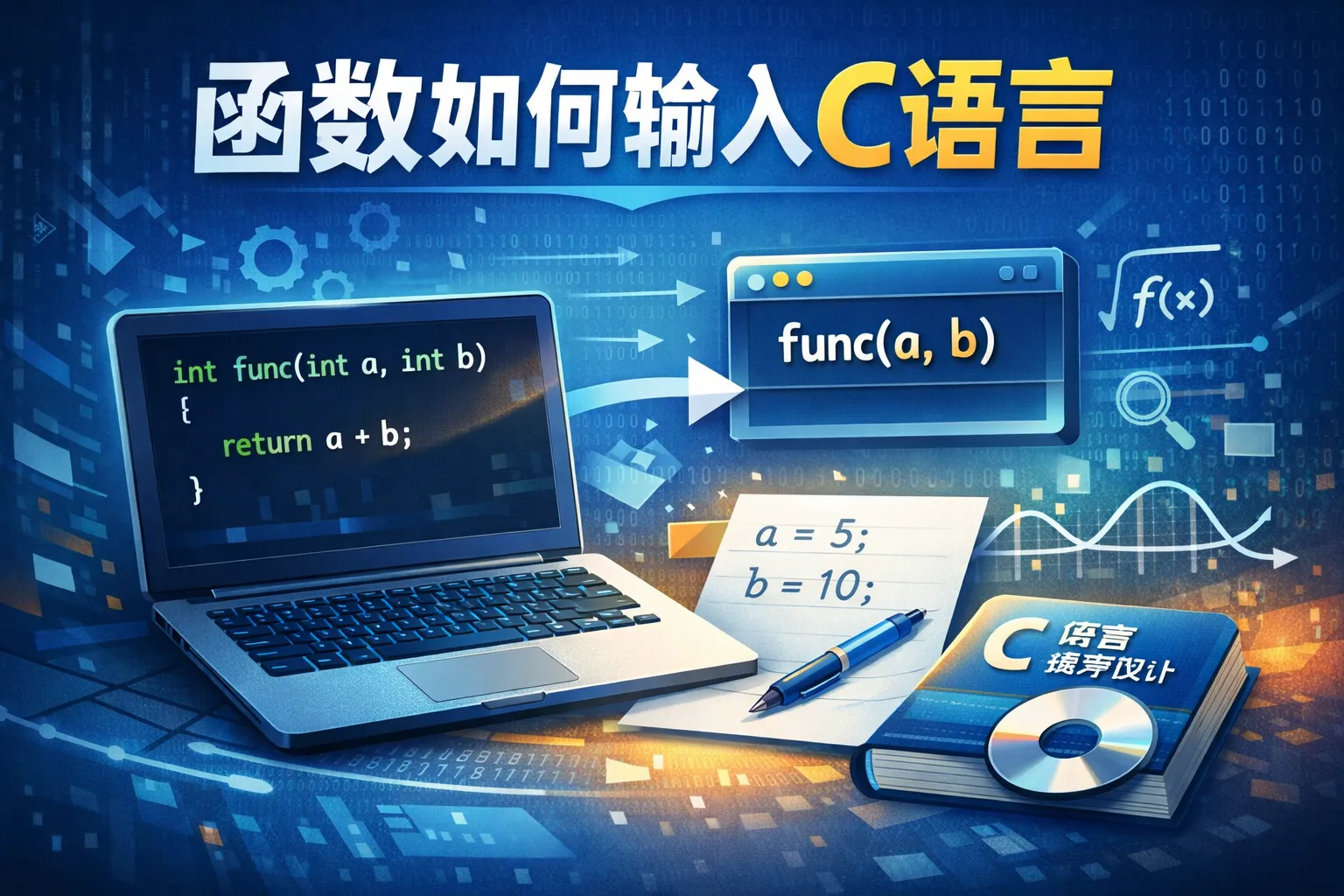 函数如何输入c语言