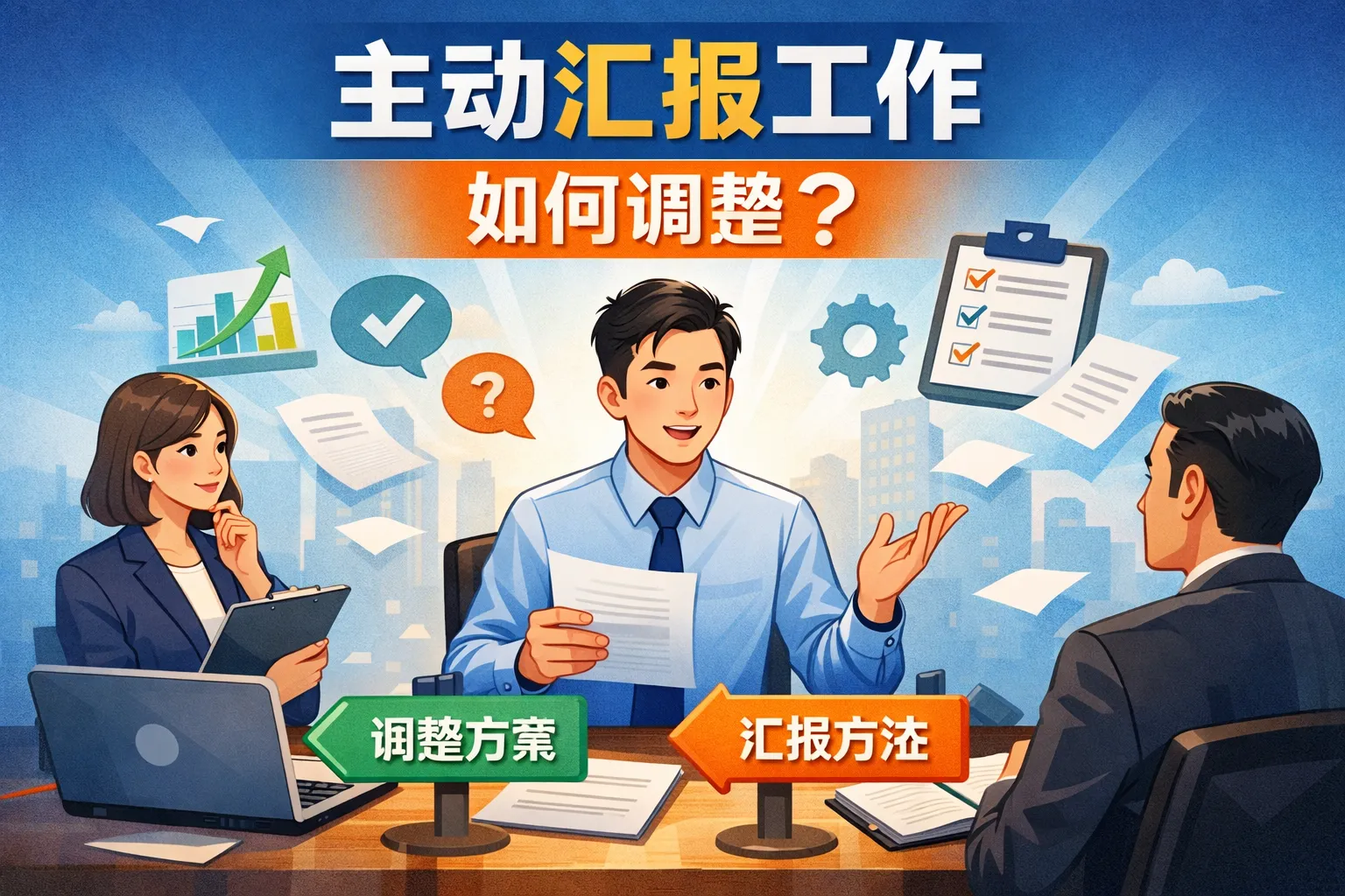 主动汇报工作如何调整