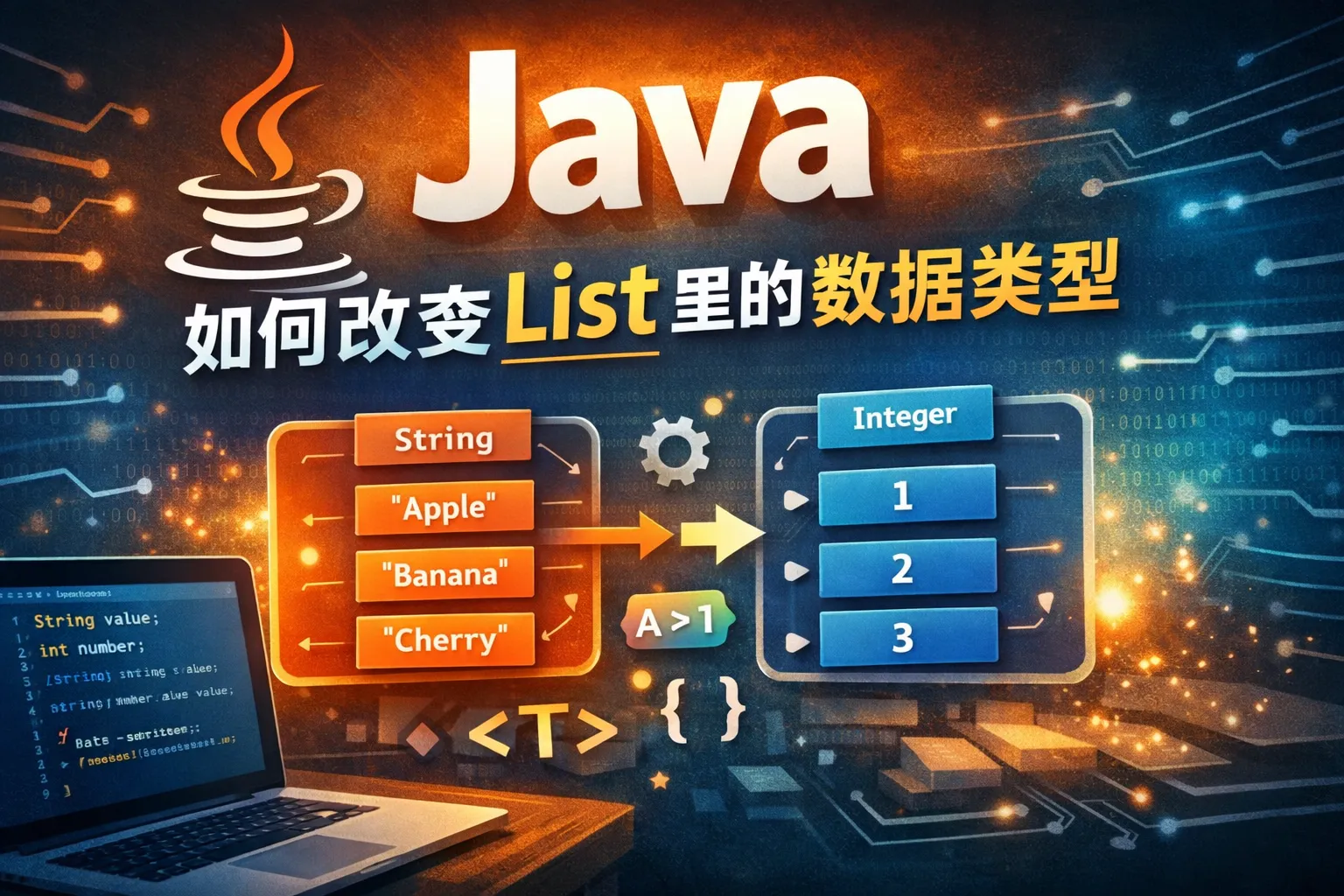 java如何改变list里的数据类型