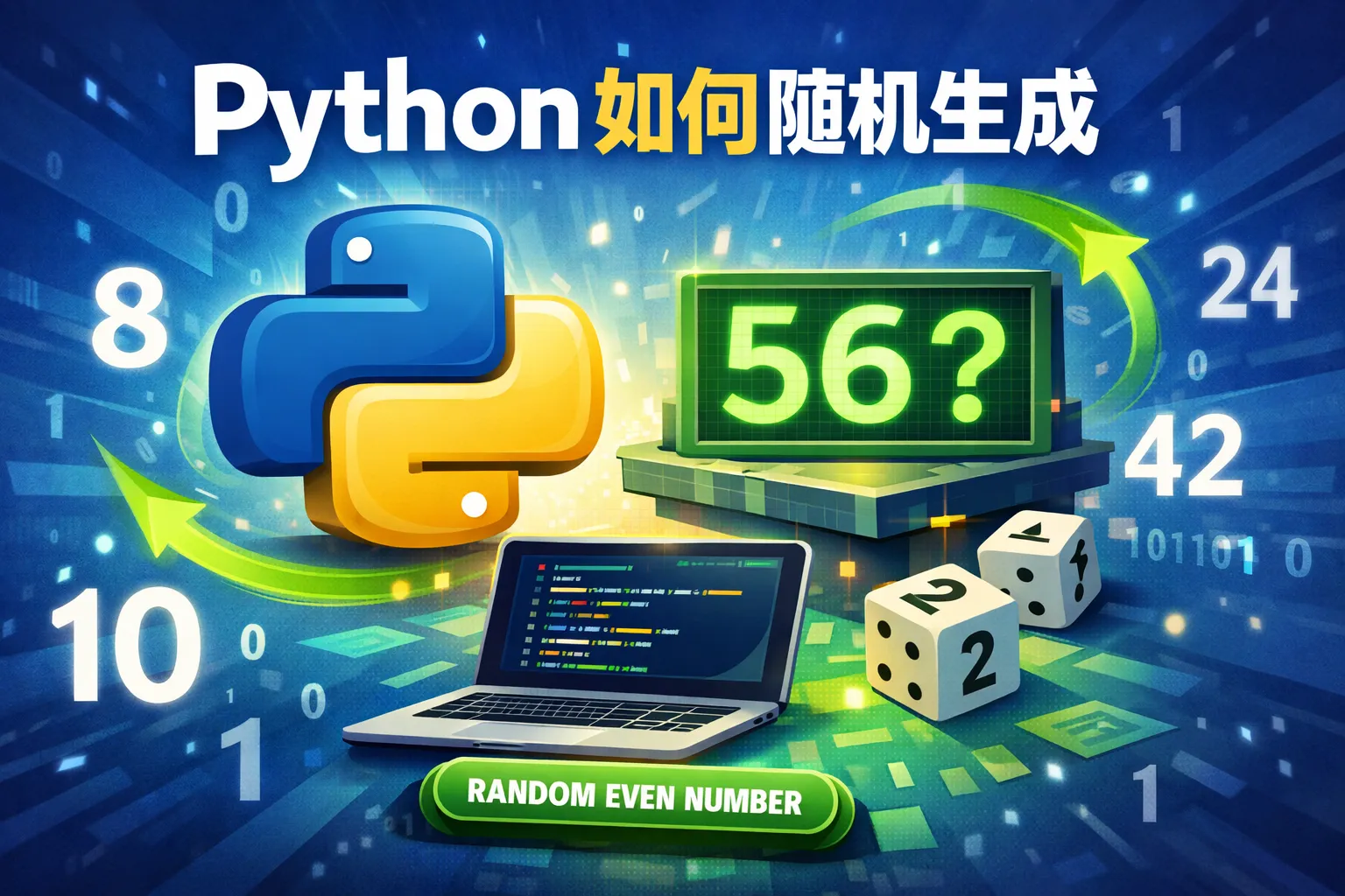 python如何随机生成偶数