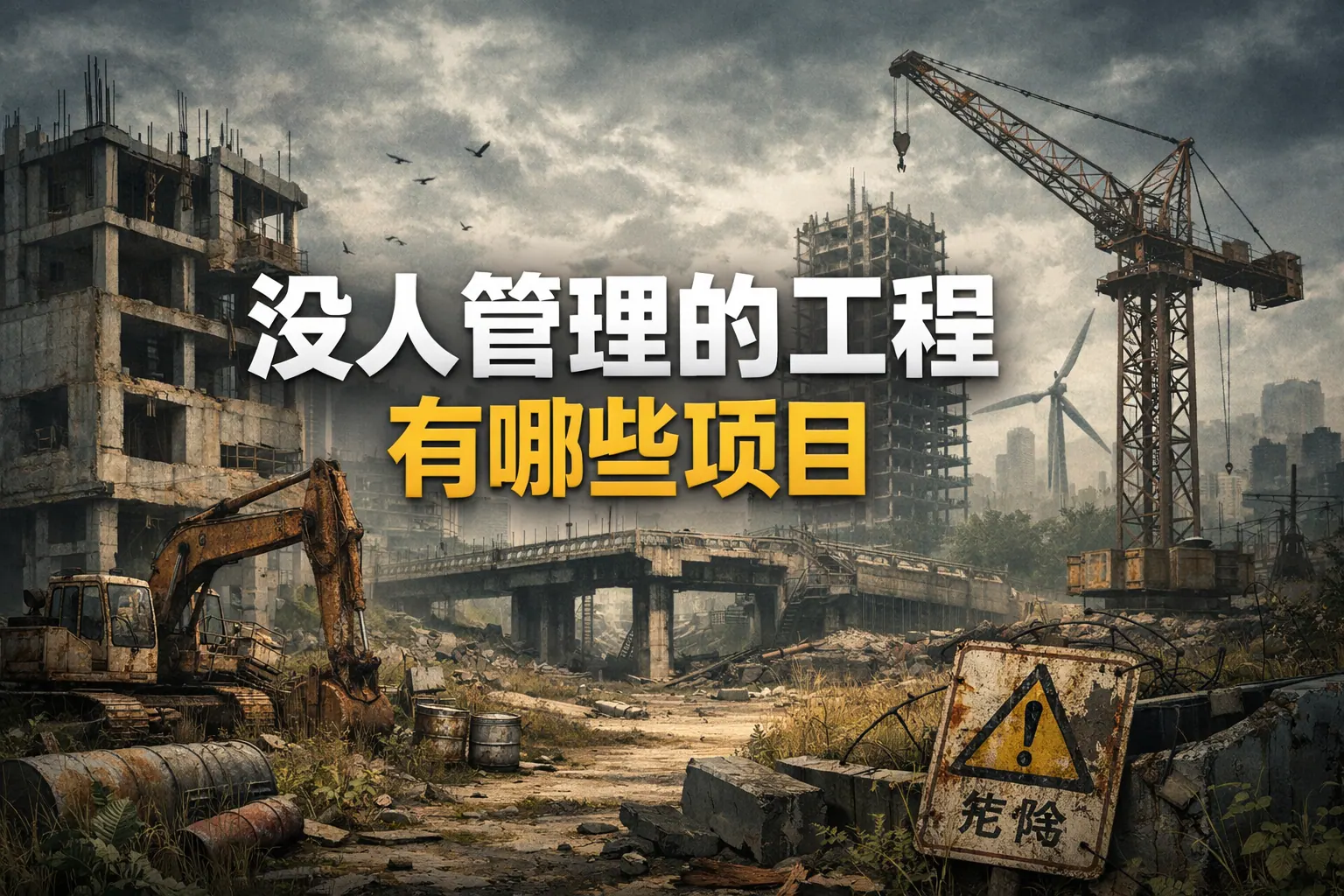 没人管理的工程有哪些项目