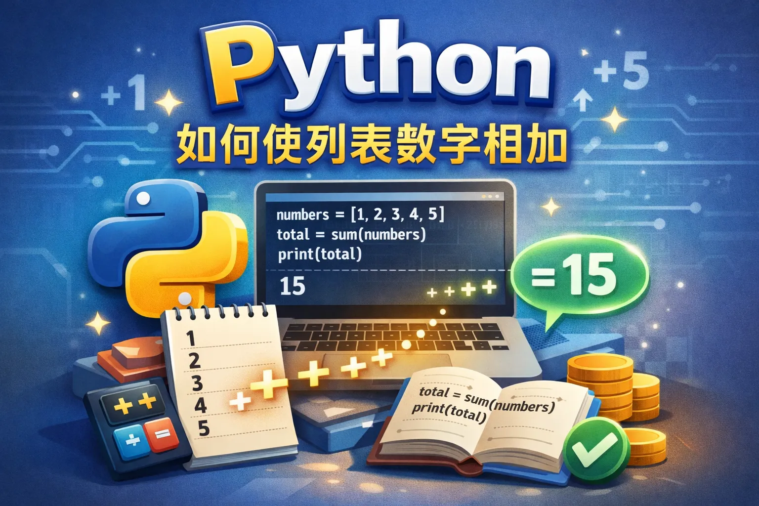 python如何使列表数字相加
