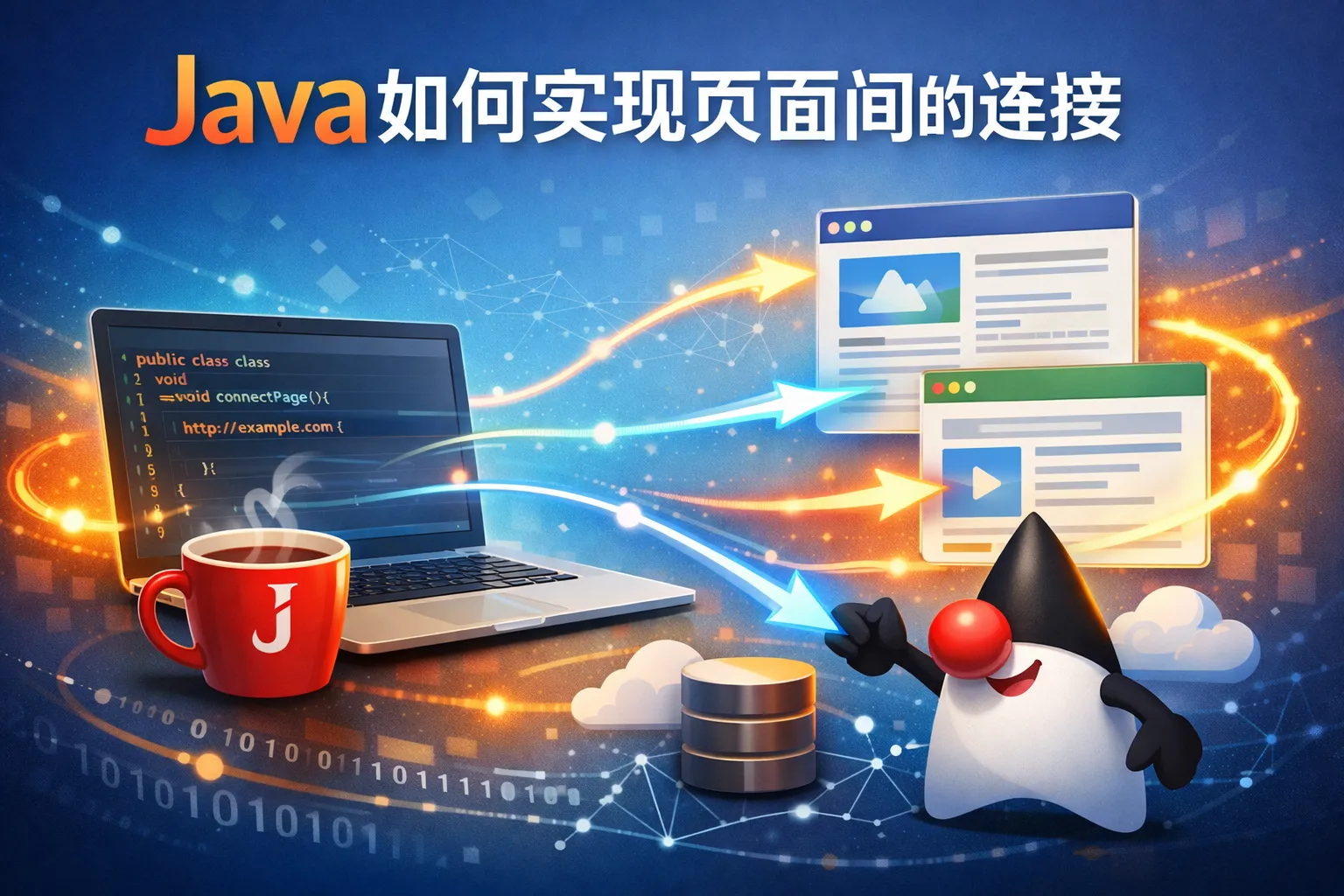 java如何实现页面间的连接
