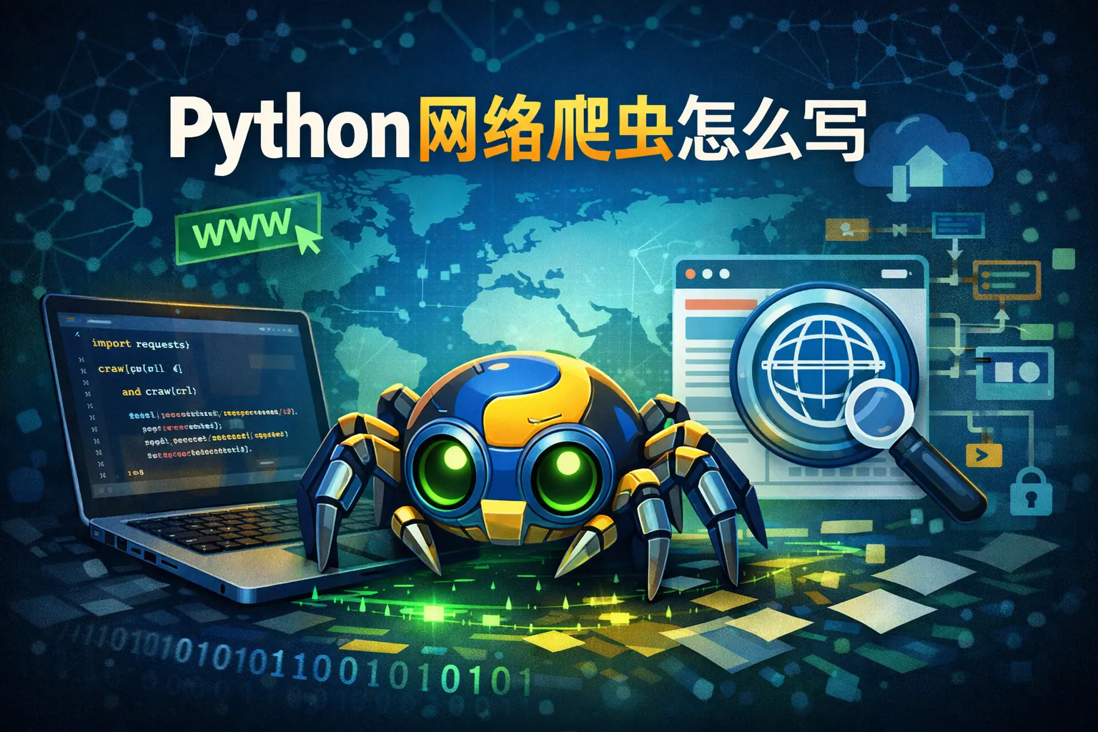 python网络爬虫怎么写