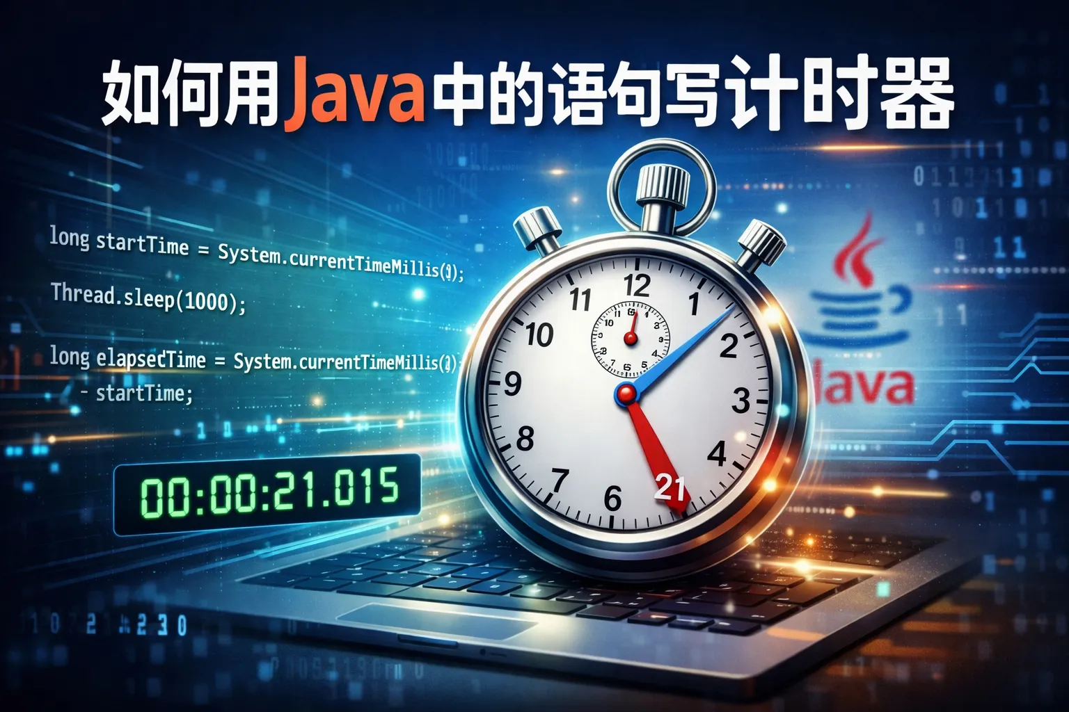 如何用java中的语句写计时器