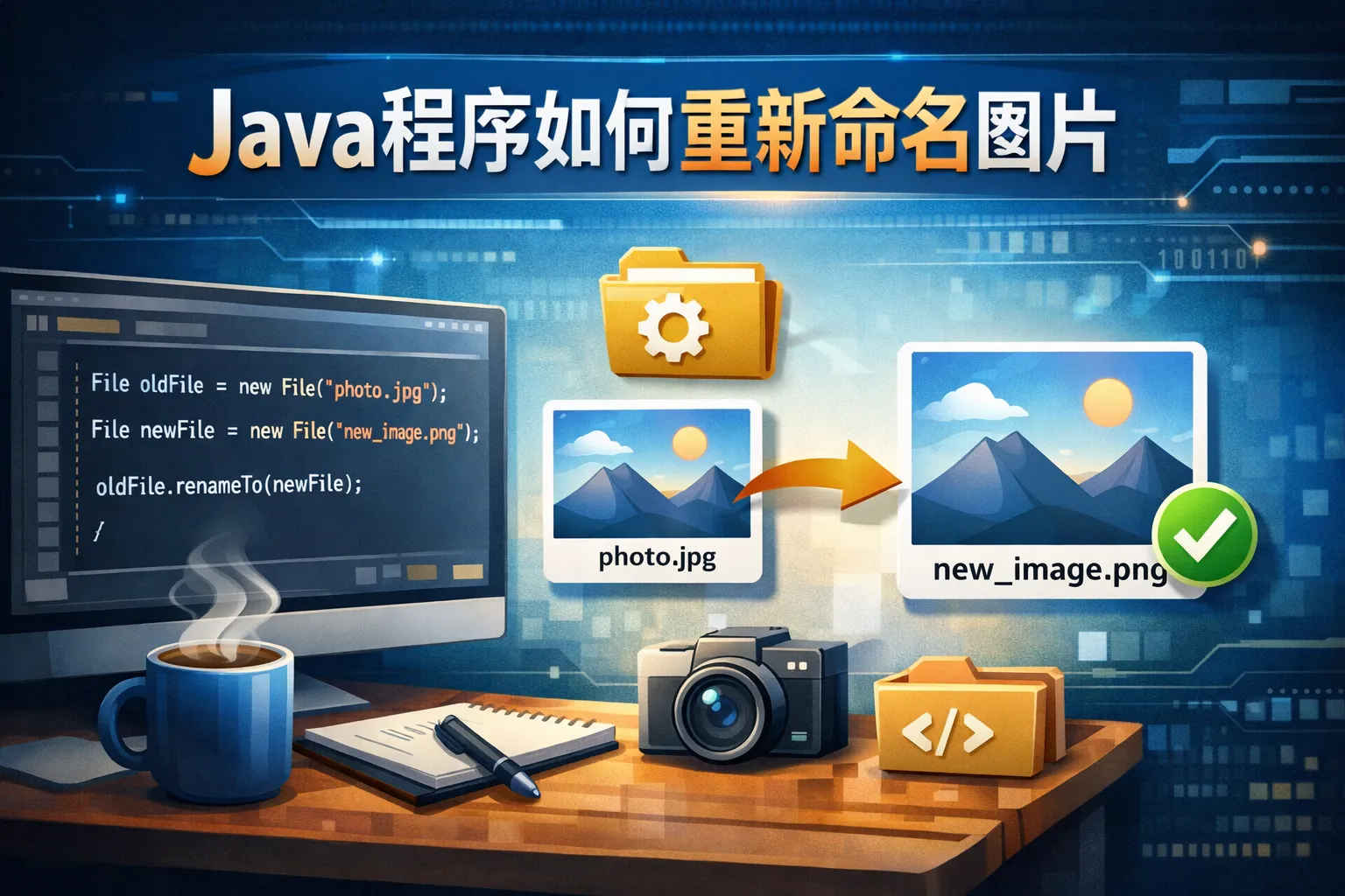 java程序如何重新命名图片