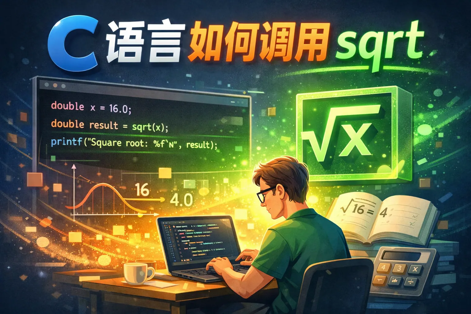 c语言如何调用sqrt