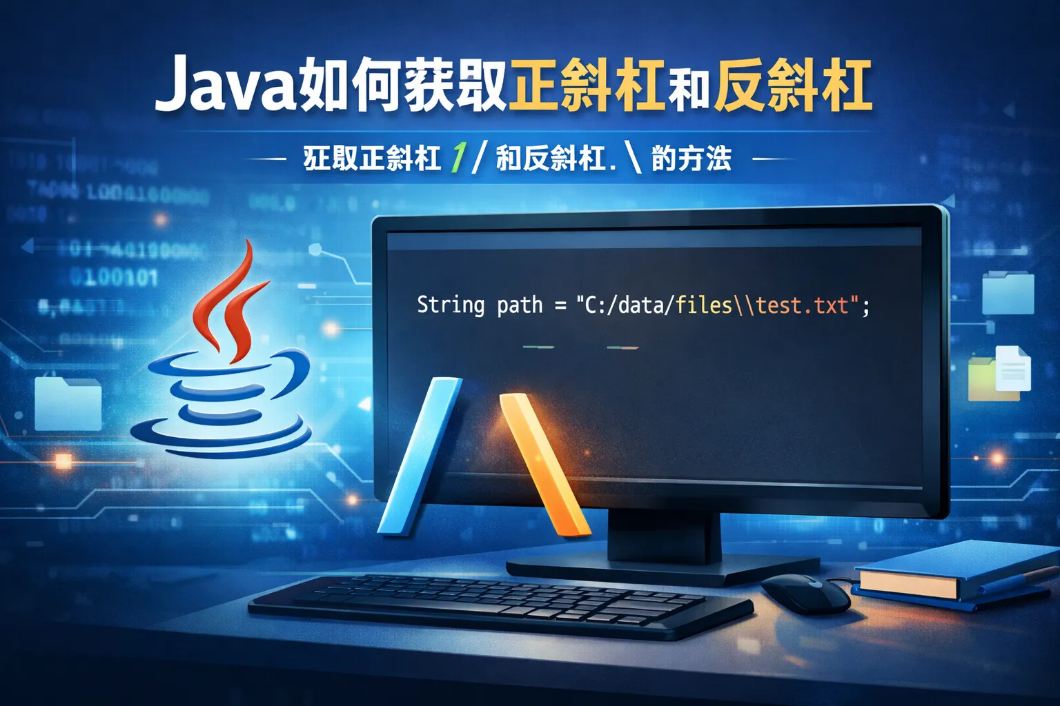 java如何获取正斜杠和反斜杠